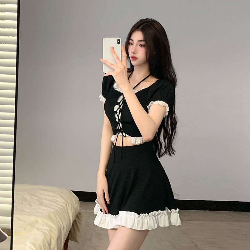 Women Fashion Korean - Instagram Tarzı Kadın İki Parçalı Etekli