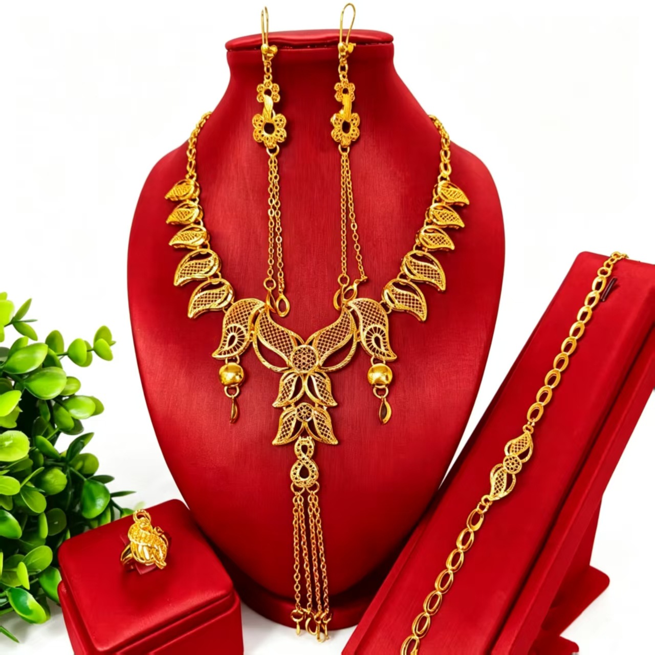 Women'S Fashion Rings Gold - Yeni Moda High-End Dubai 24K Altın