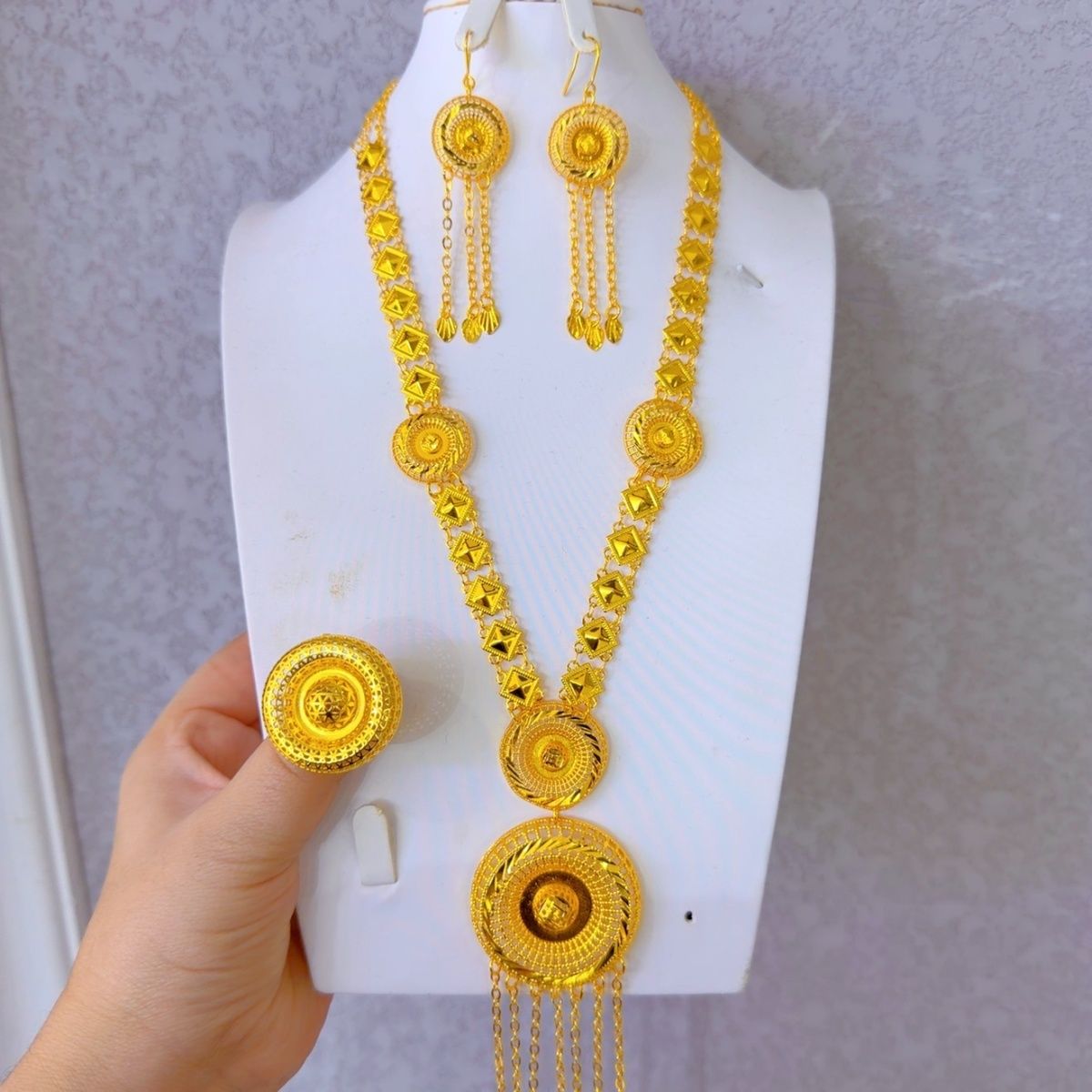 Women'S Fashion Rings Gold - Moda Dubai 24 Ayar Altın Kaplama
