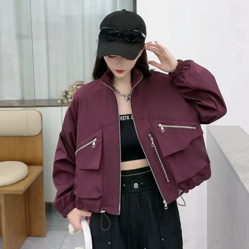 Women'S Fashion Utility Jacket - 2025 İlkbahar Sonbahar Kore Modası Harajuku