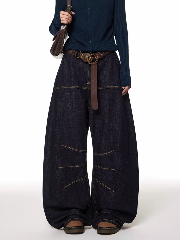 Women Fashion Jeans - 2025 Y2K Moda Siyah Bol Kesim