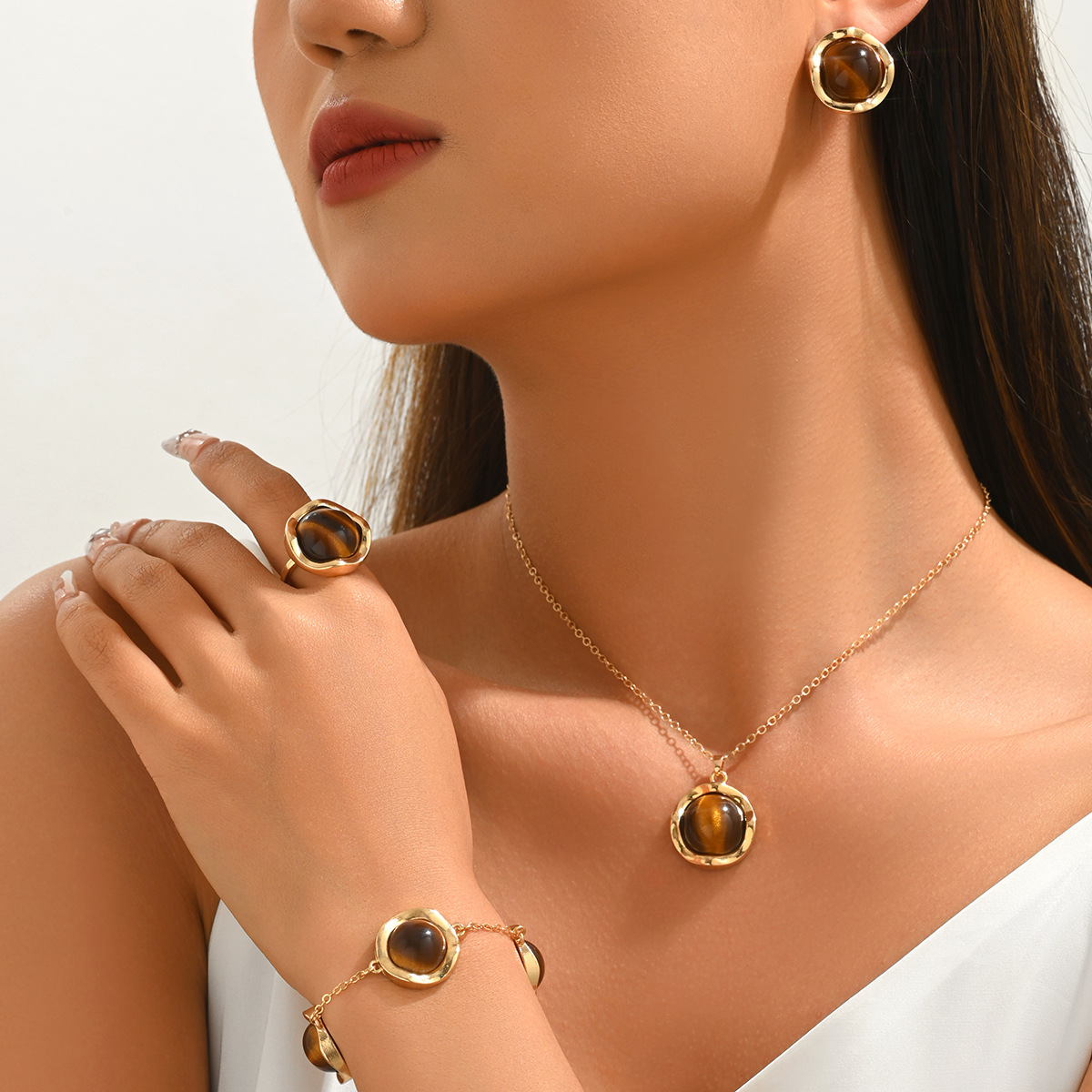 Women'S Fashion Rings Gold - Yeni Moda AB Dubai 24K Altın