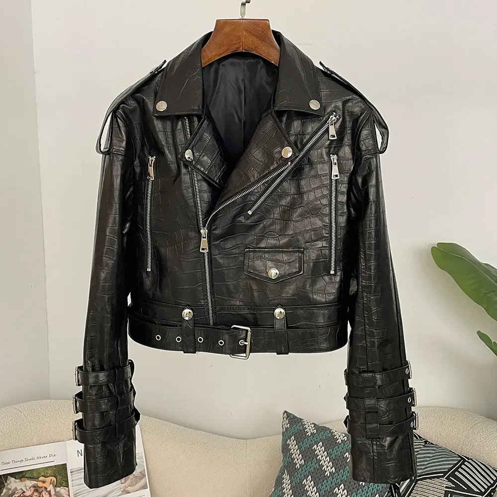Kadın Hakiki Deri Kullanışlı C - Women'S Fashion Utility Jacket incelemesi ve fiyatı