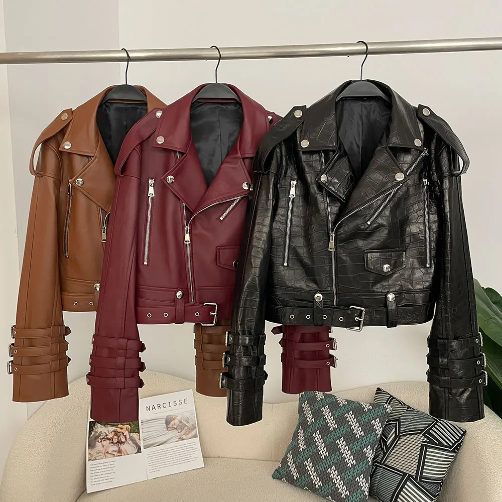 Kadın Hakiki Deri Kullanışlı C - Women'S Fashion Utility Jacket incelemesi ve fiyatı