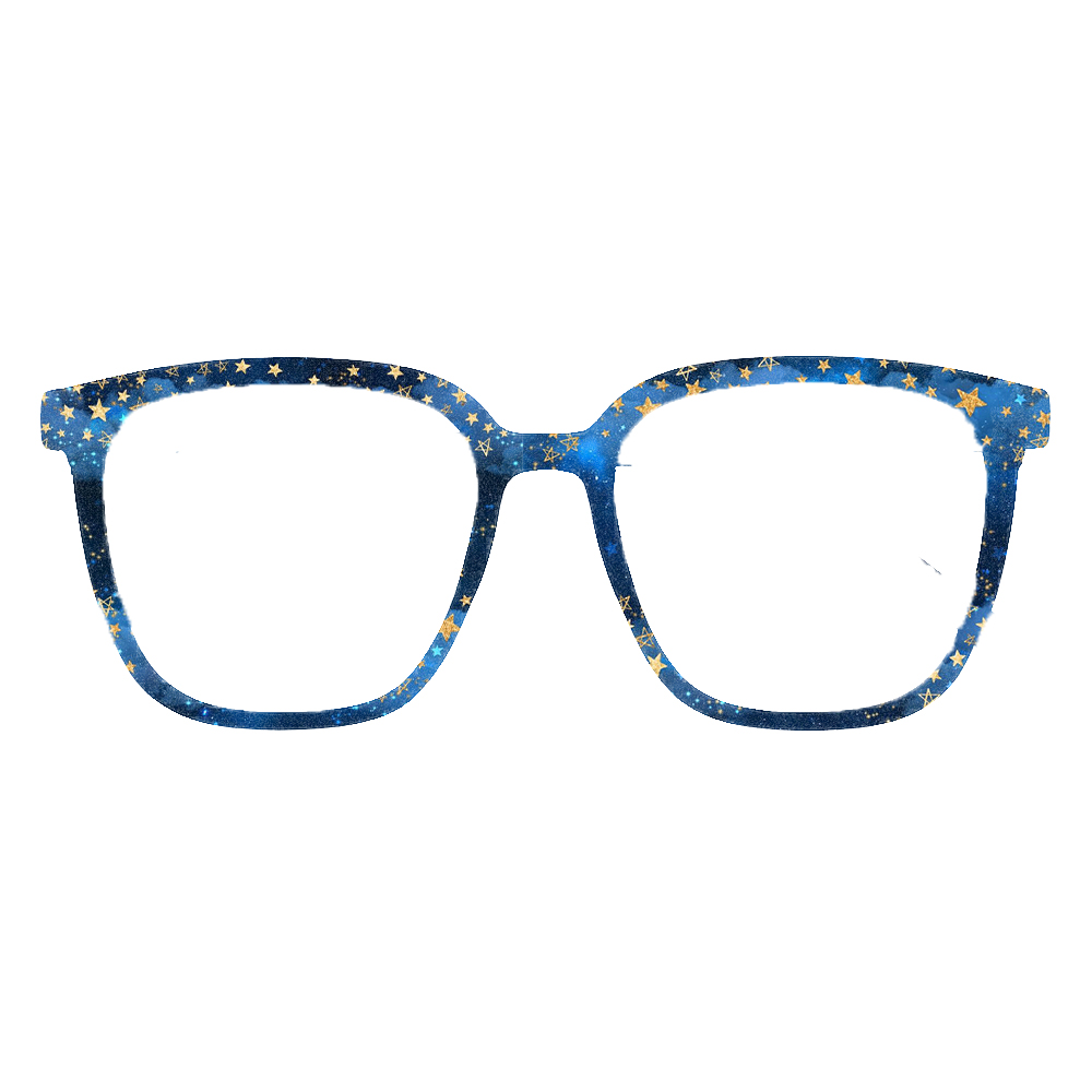 Yıldızlı Gökyüzü Yıldız Baskı  - Women'S Fashion Eyeglass Frames incelemesi ve fiyatı