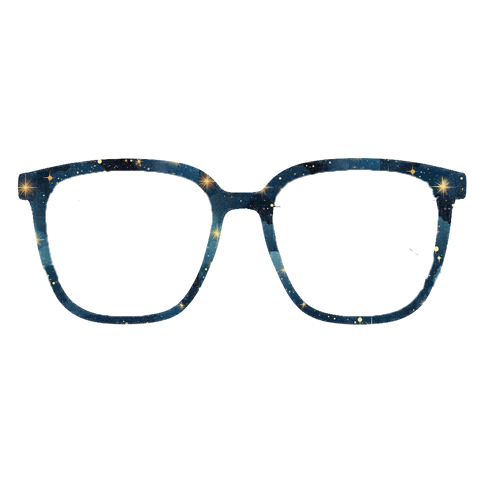Yıldızlı Gökyüzü Yıldız Baskı  - Women'S Fashion Eyeglass Frames incelemesi ve fiyatı