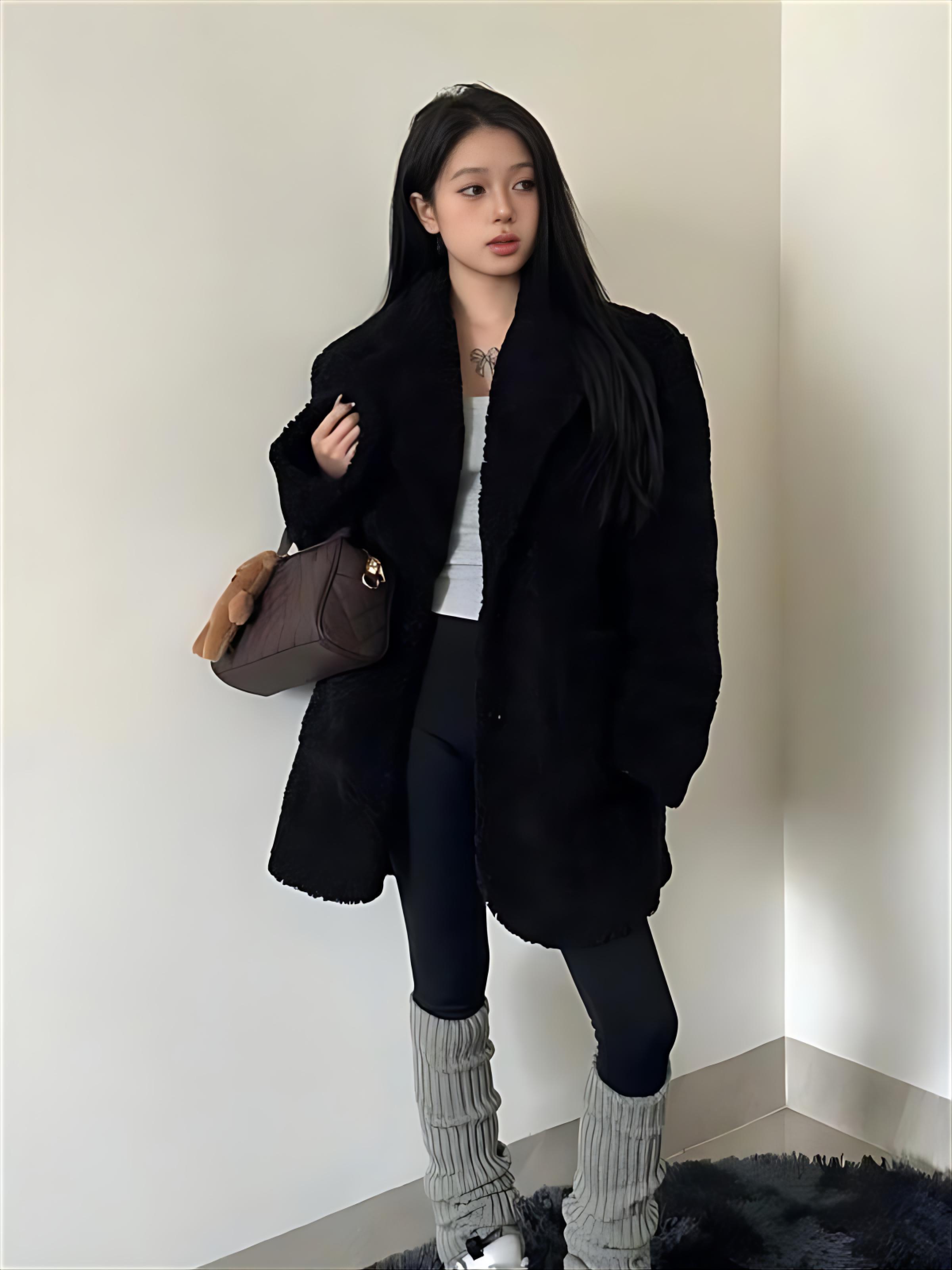 Kuzu Yünü Ceket Bahar Kadın Bü - Women'S Fashion Utility Jacket incelemesi ve fiyatı