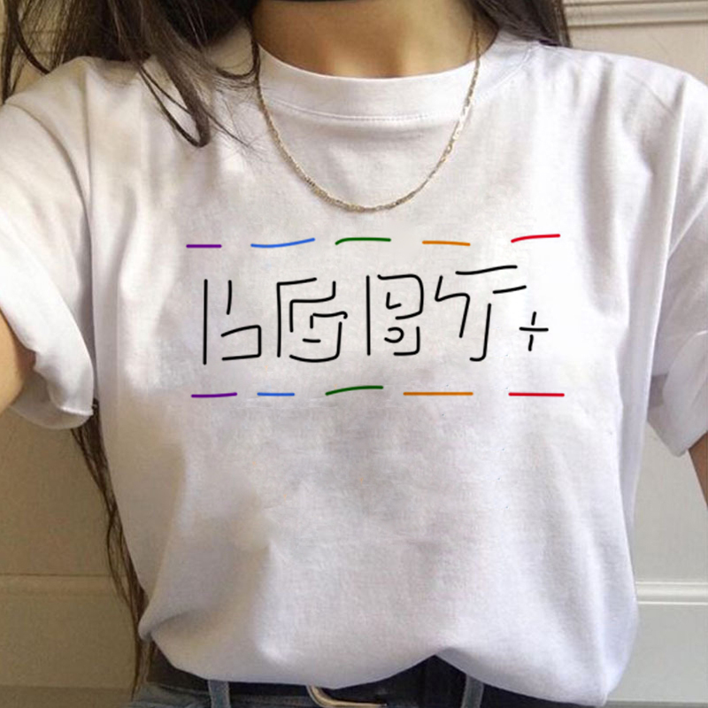 Lgbt Gökkuşağı Harajuku T Shir - Women'S Fashion From The 90S incelemesi ve fiyatı