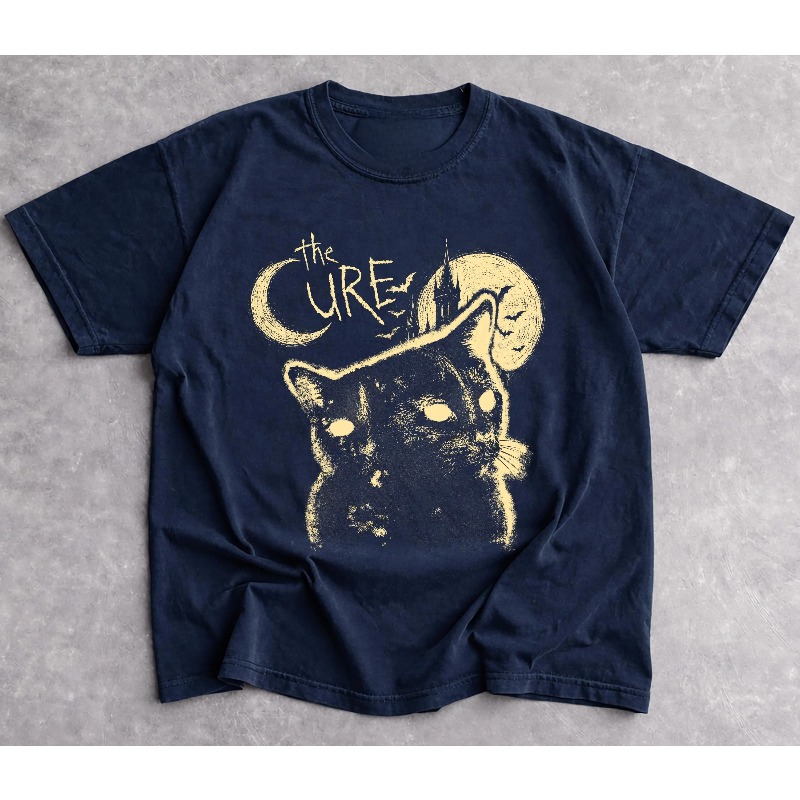 The Cure Band Kedi Desenli Tiş - Women'S Fashion From The 90S incelemesi ve fiyatı