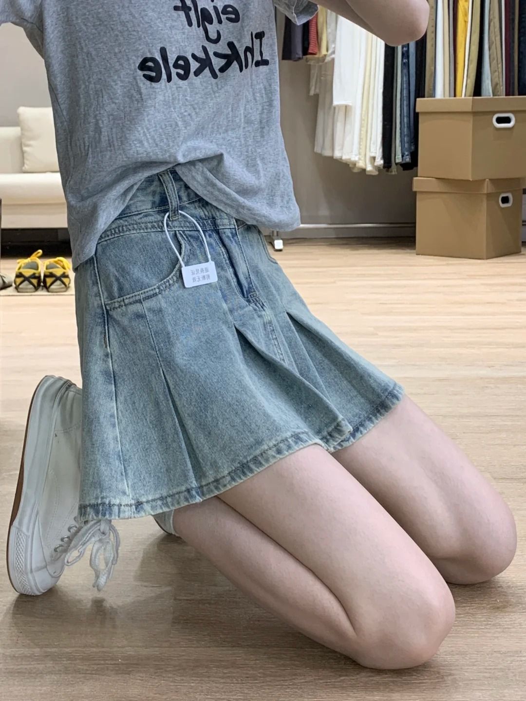 Kadınlar Yüksek Bel Denim Pile - Women Fashion Jeans incelemesi ve fiyatı