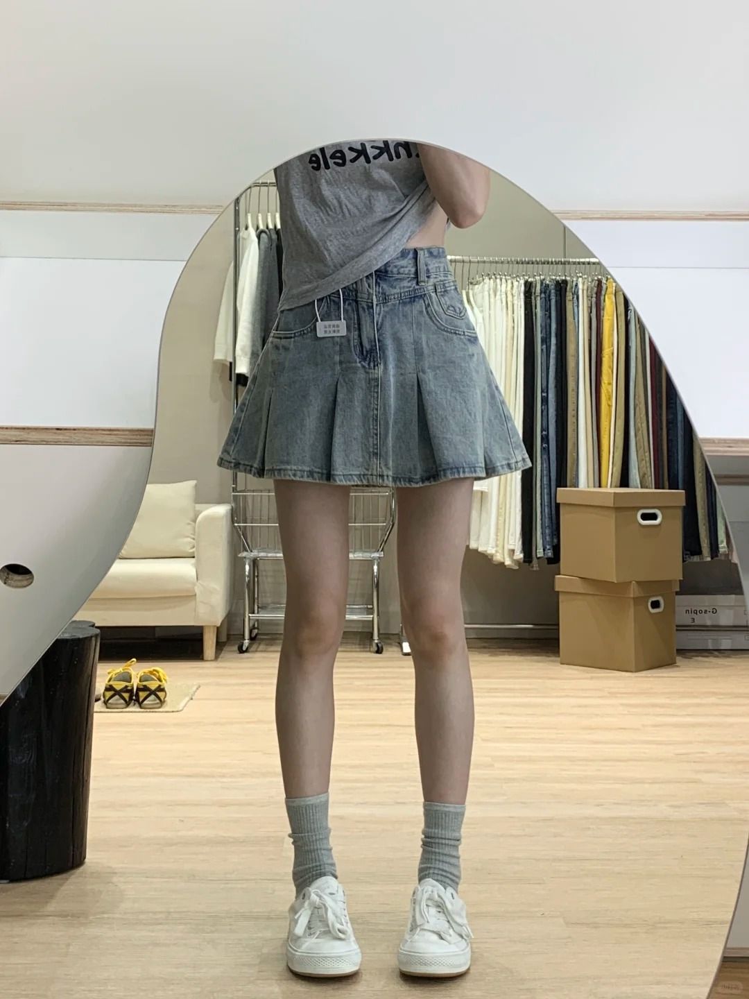 Kadınlar Yüksek Bel Denim Pile - Women Fashion Jeans incelemesi ve fiyatı