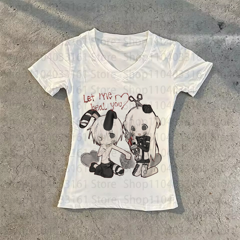 Anime Kız Y2k Tişört Gotik Beb - Women'S Fashion From The 90S incelemesi ve fiyatı