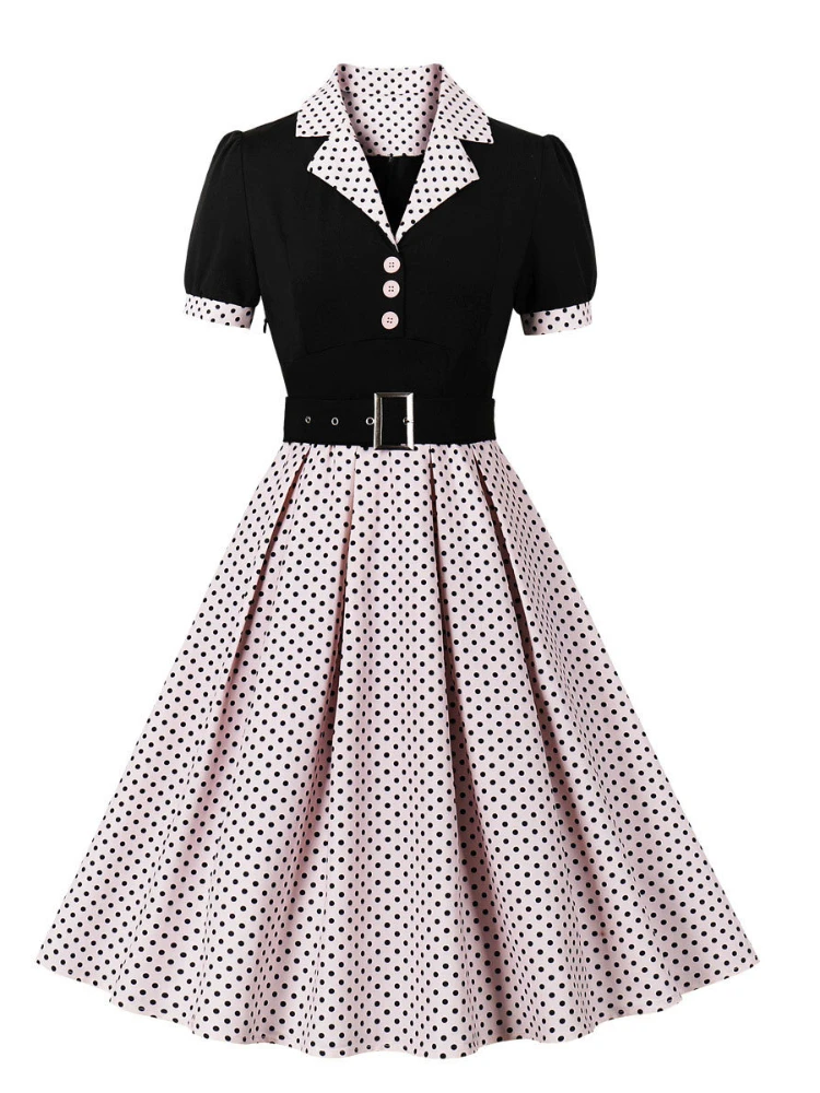 2024 yeni moda Polka Dot Vinta - Women'S Fashion From The 60S incelemesi ve fiyatı