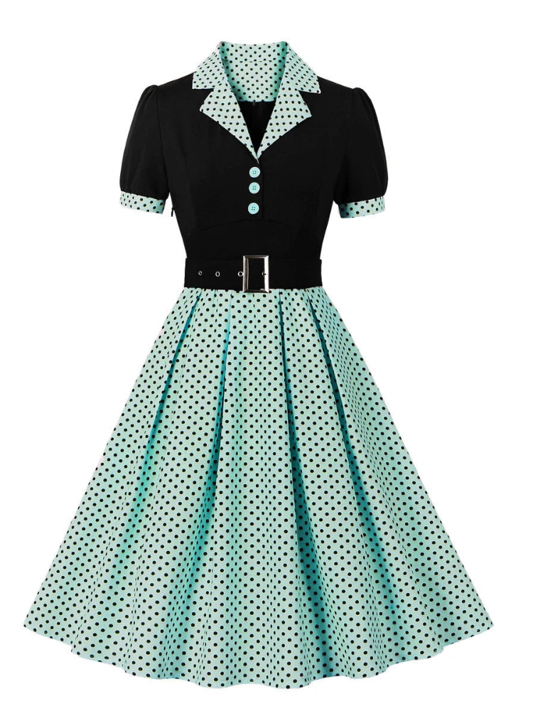 2024 yeni moda Polka Dot Vinta - Women'S Fashion From The 60S incelemesi ve fiyatı