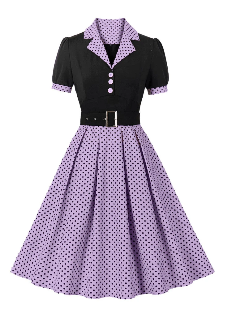 2024 yeni moda Polka Dot Vinta - Women'S Fashion From The 60S incelemesi ve fiyatı