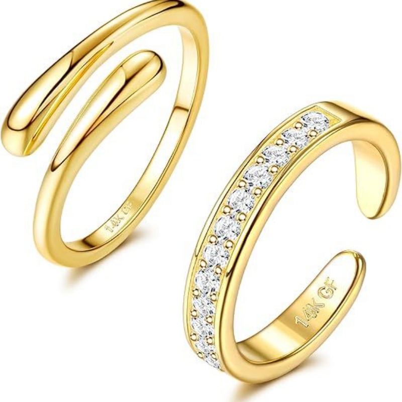 14 Ayar Altın Kaplama Ayarlana - Women'S Fashion Rings Gold incelemesi ve fiyatı