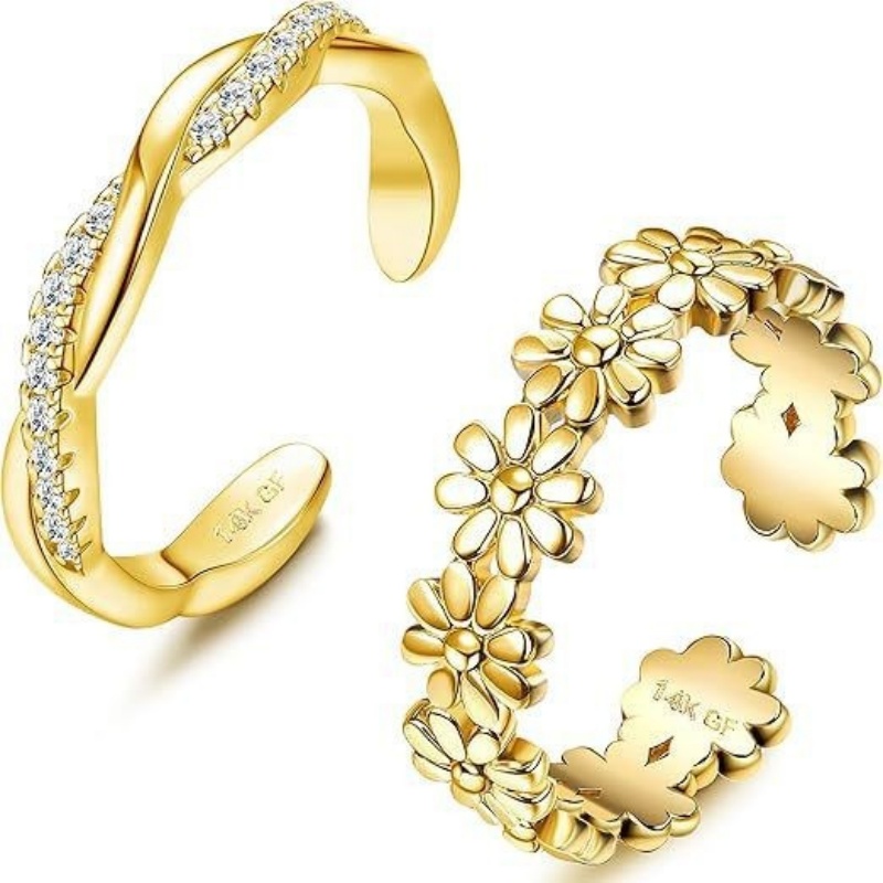 14 Ayar Altın Kaplama Ayarlana - Women'S Fashion Rings Gold incelemesi ve fiyatı