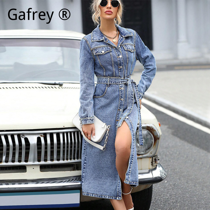 Kadınlar Uzun Kollu Denim Elbi - Women Fashion Jeans incelemesi ve fiyatı