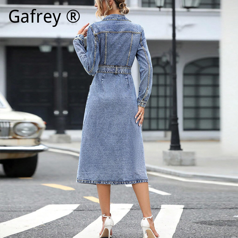 Kadınlar Uzun Kollu Denim Elbi - Women Fashion Jeans incelemesi ve fiyatı