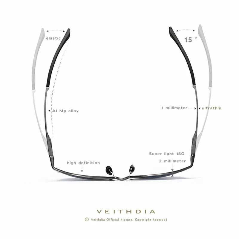 VEITHDIA Klasik Moda Polarize  - Women'S Fashion Eyeglass Frames incelemesi ve fiyatı