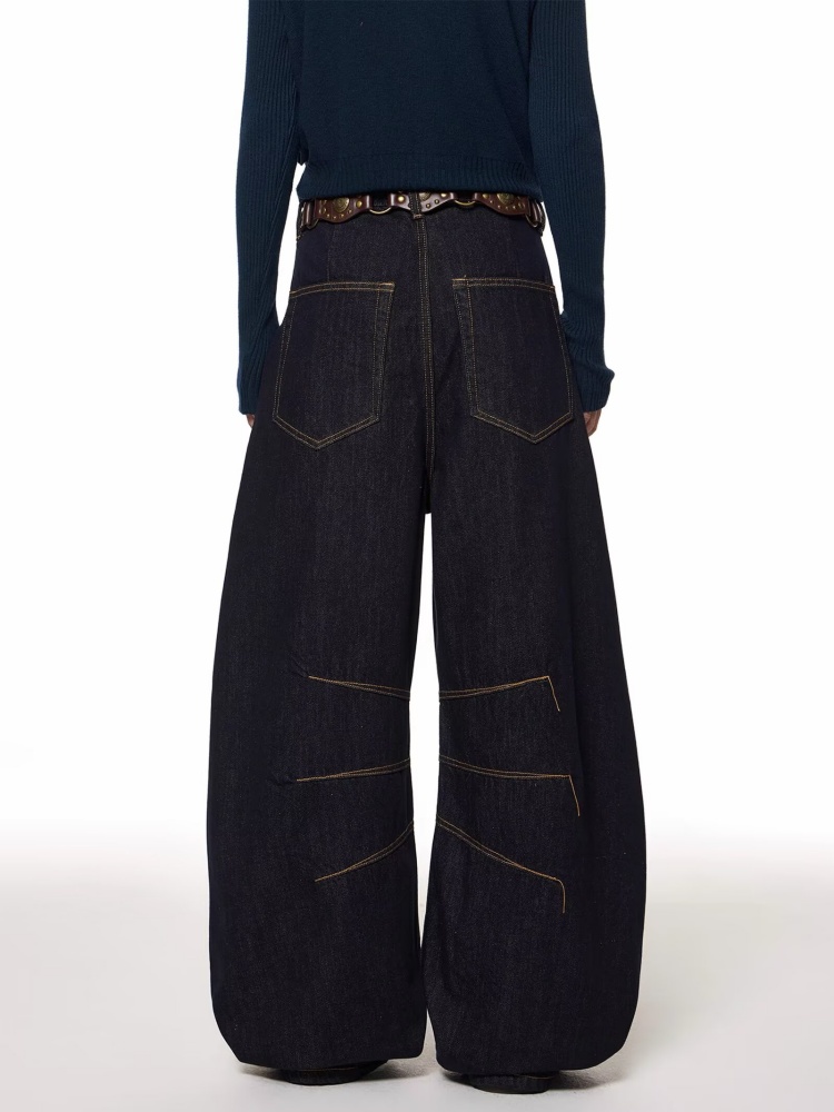 2025 Y2K Moda Siyah Bol Kesim  - Women Fashion Jeans incelemesi ve fiyatı