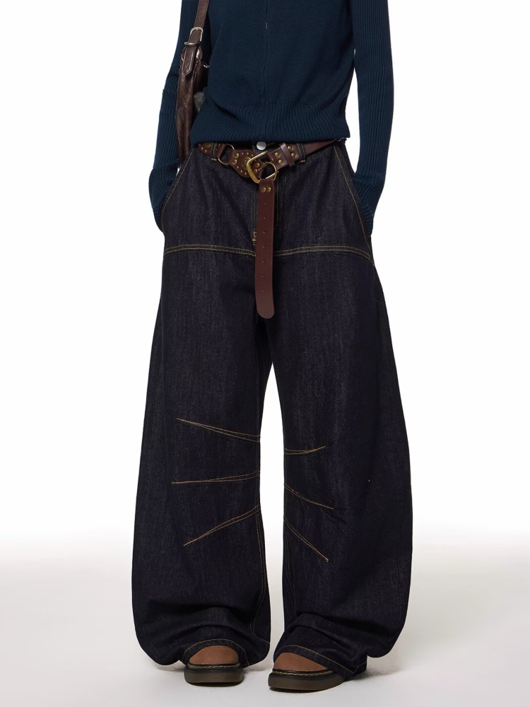 2025 Y2K Moda Siyah Bol Kesim  - Women Fashion Jeans incelemesi ve fiyatı
