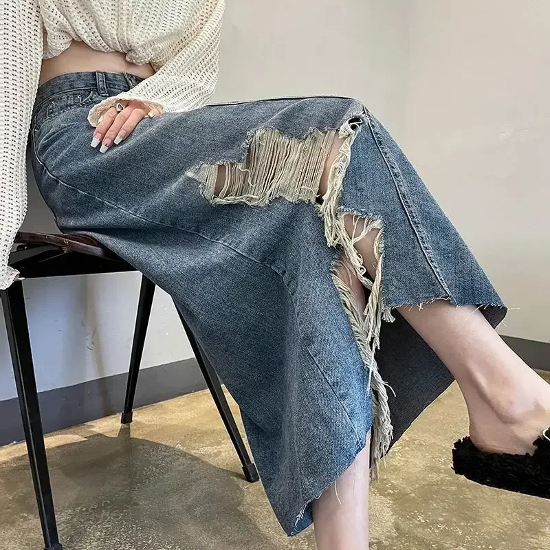 Yüksek Bel Yırtık Detaylı Kadı - Women Fashion Jeans incelemesi ve fiyatı
